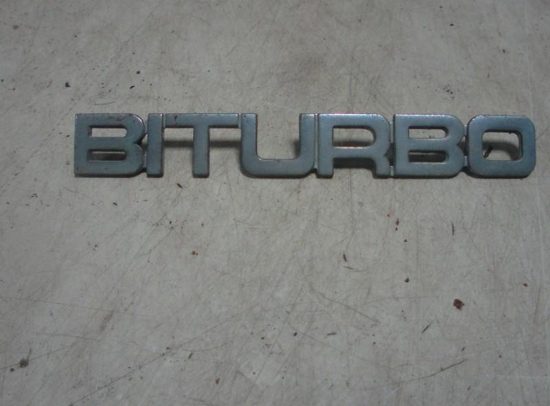 LOGO / EMBLEME Maserati Bi-turbo (01-1970/-), Utilisé, Maserati