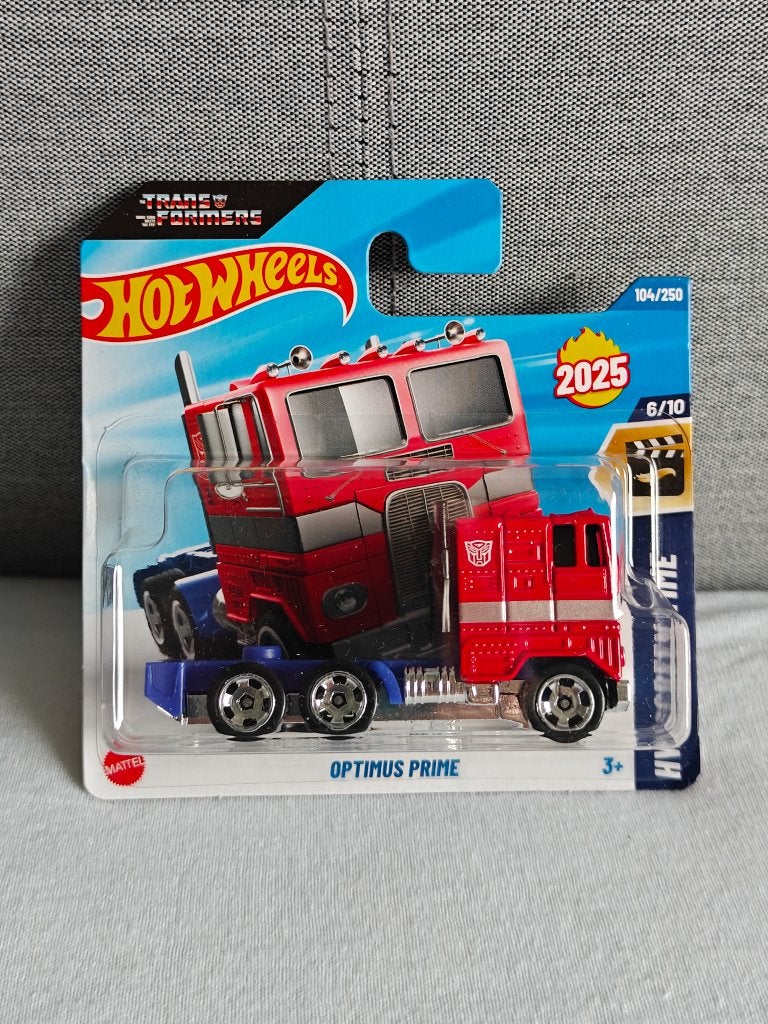 Hot Wheels Optimus Prime Transformers HW Screen Time 2025, Ophalen of Verzenden, Nieuw, Auto