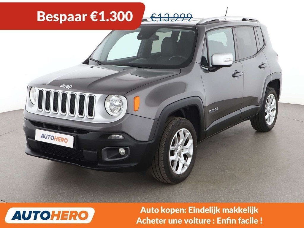 Jeep Renegade 2.0 M-Jet Limited Adventure Edition 4WD, Argent ou Gris, Achat, Noir, 5 portes