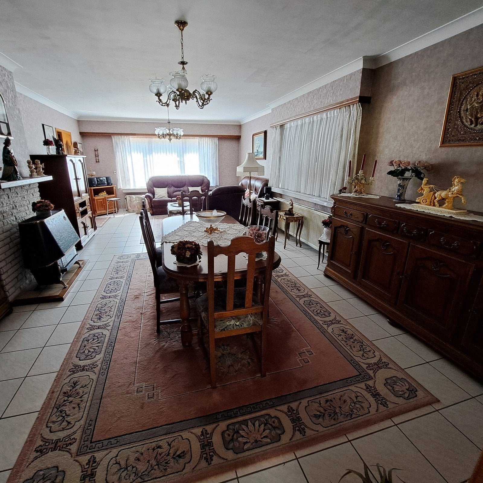 Complete Eiken eetkamer, Huis en Inrichting, Ophalen