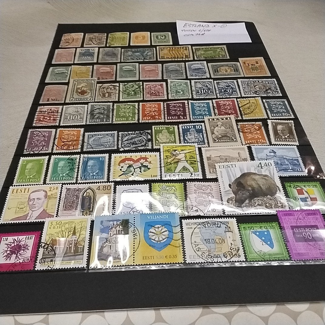 ESTONIE entre le 1/634 timbrée avec cote 72,00€, Enlèvement ou Envoi