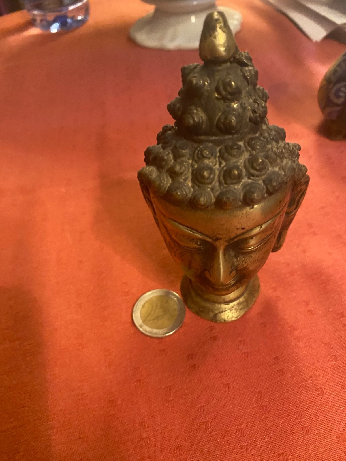 tête en laiton ? bien lourde d’un dieu ou boudha ?, Enlèvement ou Envoi