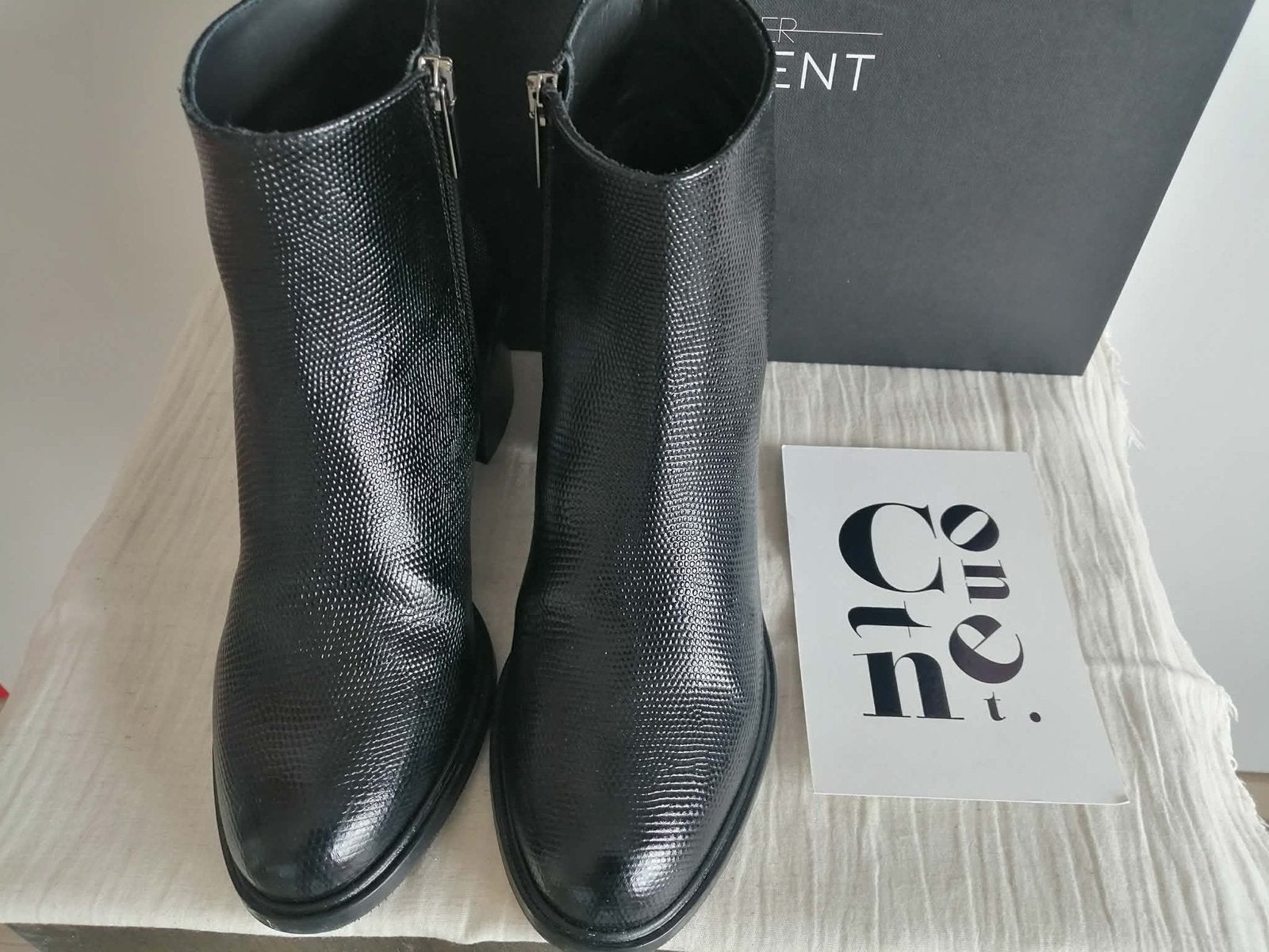 Atelier Content Buffy enkellaarsjes - maat 38 - quasi nieuw, Kleding | Dames, Schoenen, Zwart, Lage of Enkellaarzen, Ophalen of Verzenden