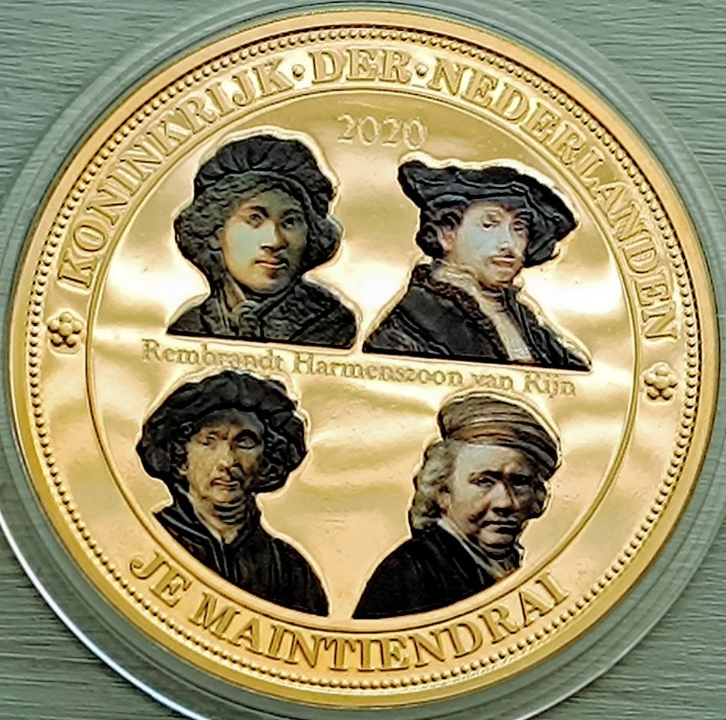 medaille Nederland 2020 Rembrandt:, Postzegels en Munten, Ophalen of Verzenden