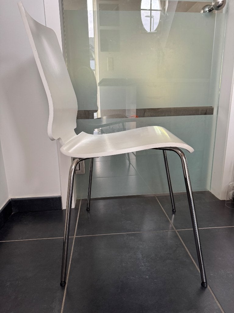 Stoel IKEA gilbert, Huis en Inrichting, Ophalen, Gebruikt, Wit, Eén