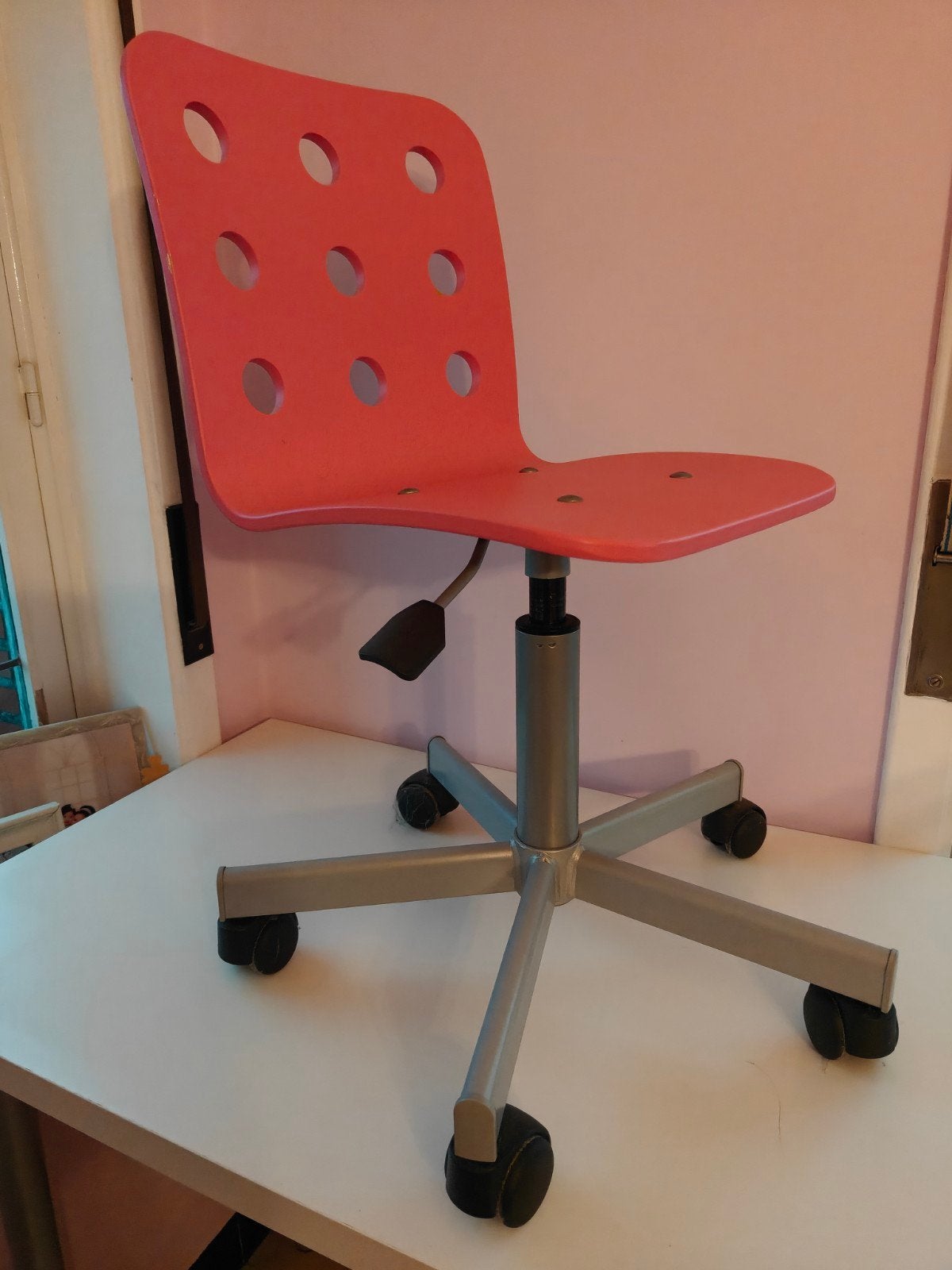 chaise de bureau pour enfant, Enlèvement, Comme neuf, Rose