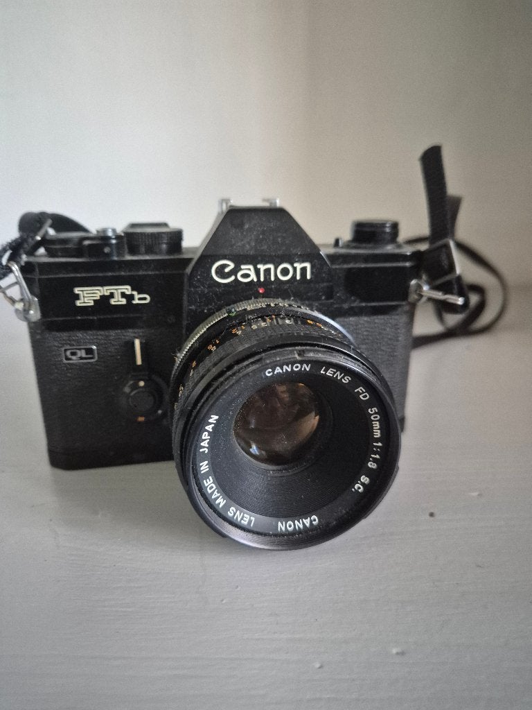 Canon FTb met lens FD 50 mm, TV, Hi-fi & Vidéo, Enlèvement, Comme neuf, Reflex miroir, Canon