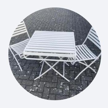 Bistro tuinset, Tuin en Terras, Ophalen, Zo goed als nieuw, 2 zitplaatsen, Tuinset