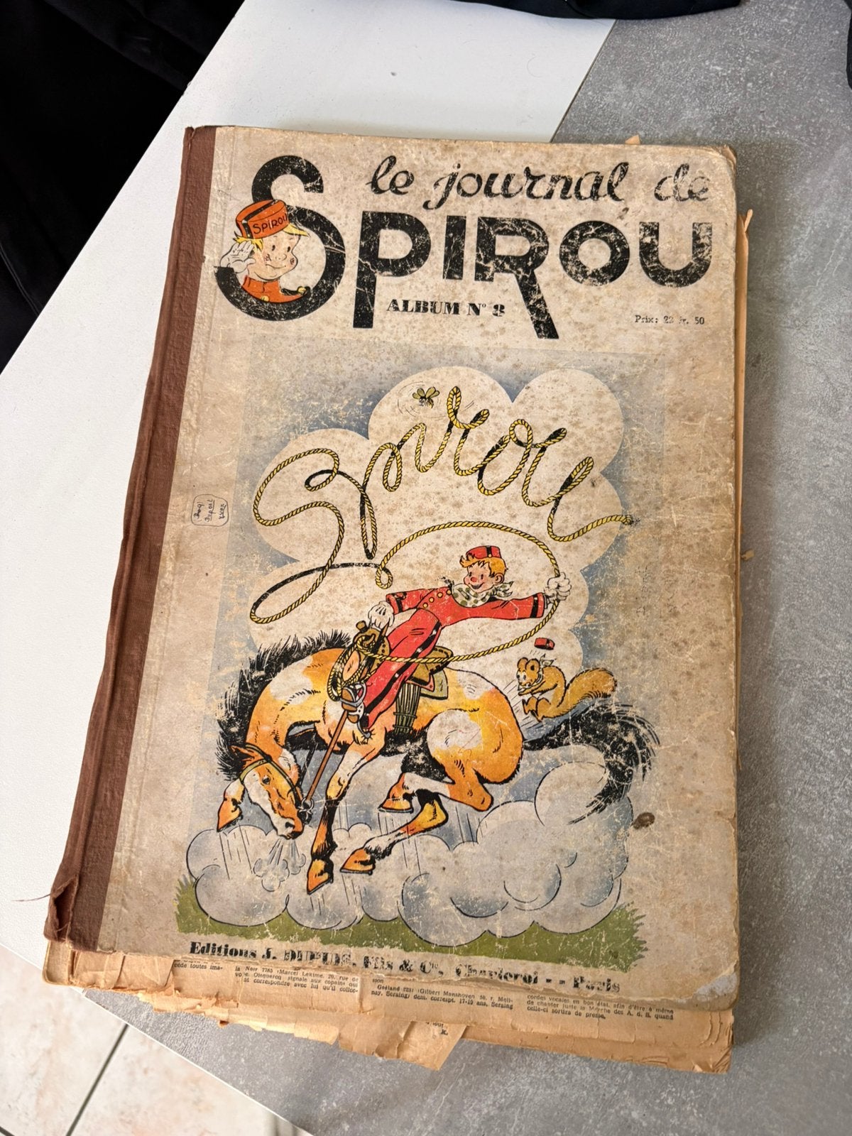 Ancien album spirou 1941, Boeken, Sprookjes en Fabels, Gelezen, Ophalen
