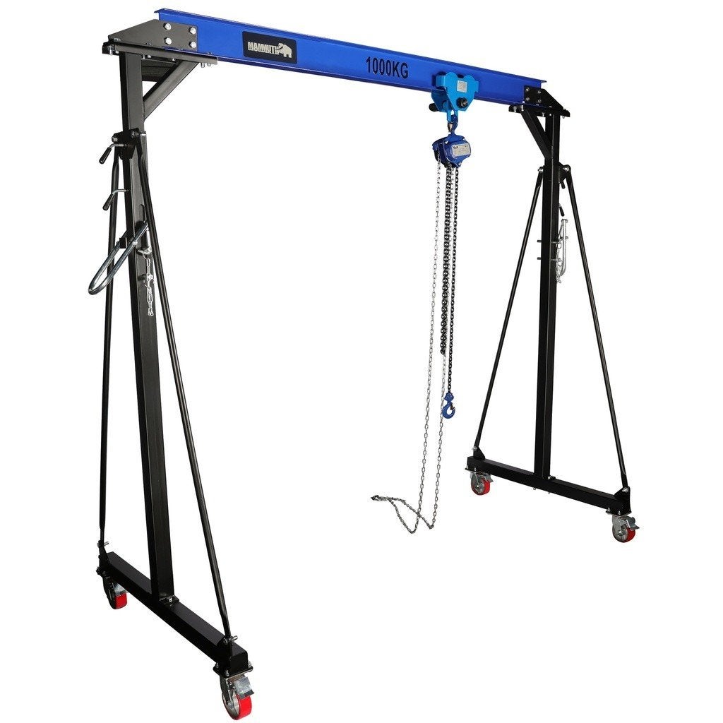 Mammuth mobiele portaalkraan 1 ton set - handmatige ettingt, Verzenden