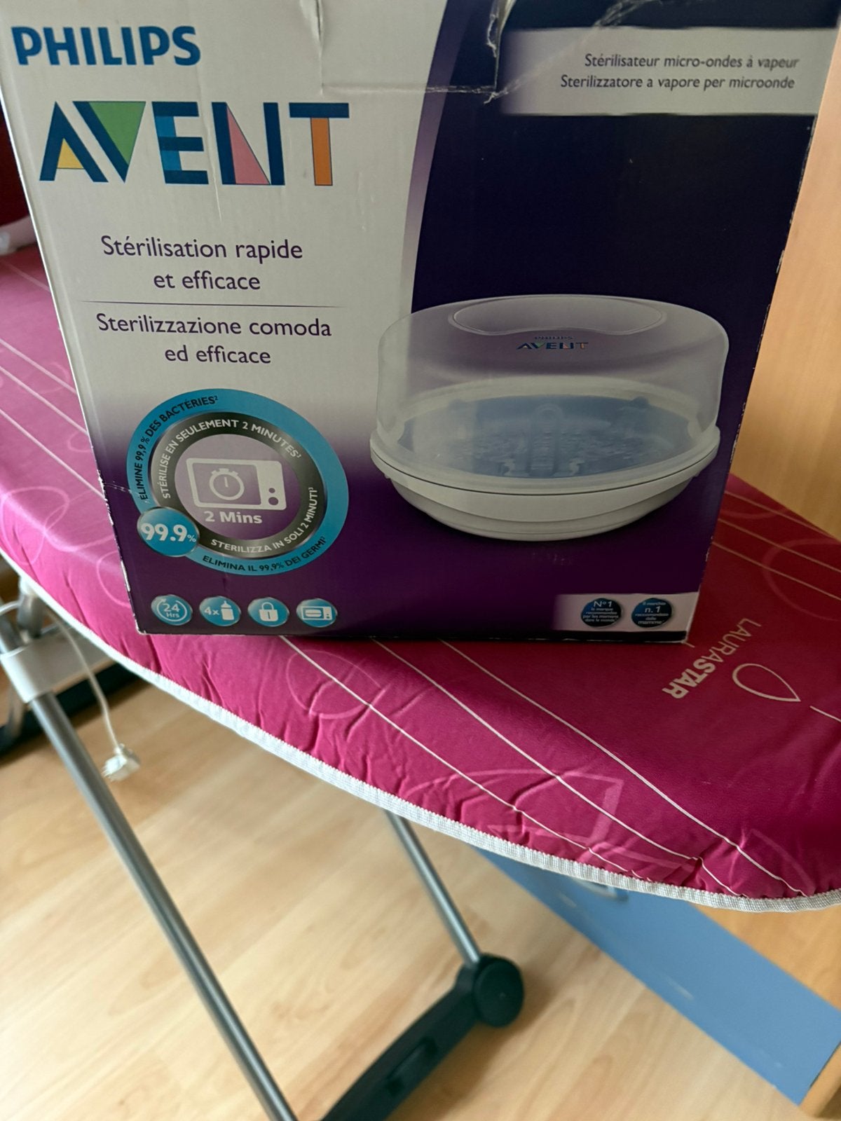 Philips sterilisatie avent, Kinderen en Baby's, Sterilisator, Zo goed als nieuw, Inclusief flessen, Philips Avent