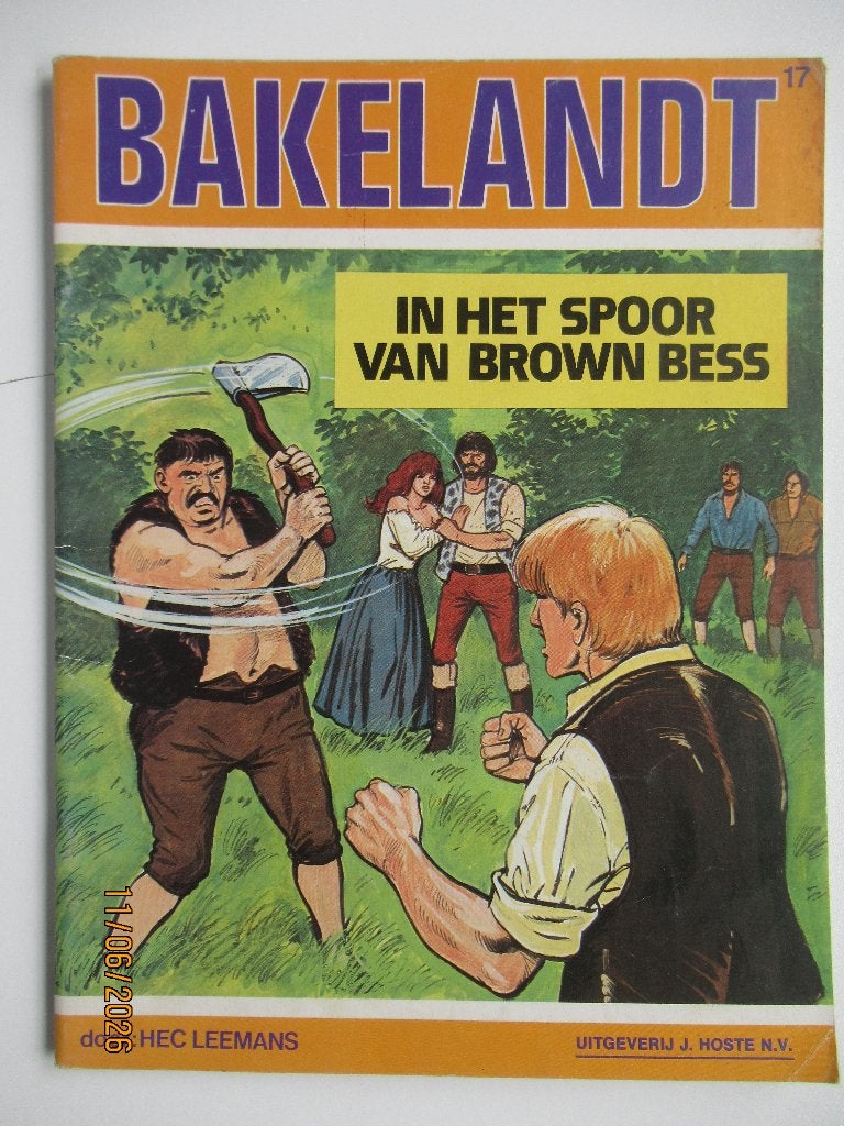 bakelandt...nr.17...in het spoor van brown bess..........1st, Livres, BD, Enlèvement ou Envoi, Utilisé