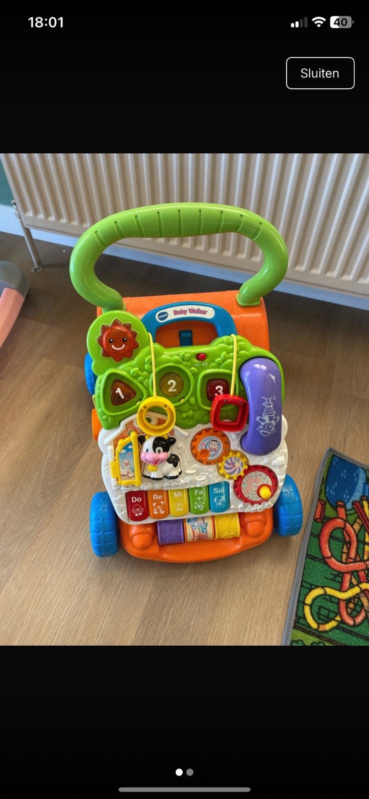 Loopkarretje Vtech baby walker, Ophalen, Gebruikt