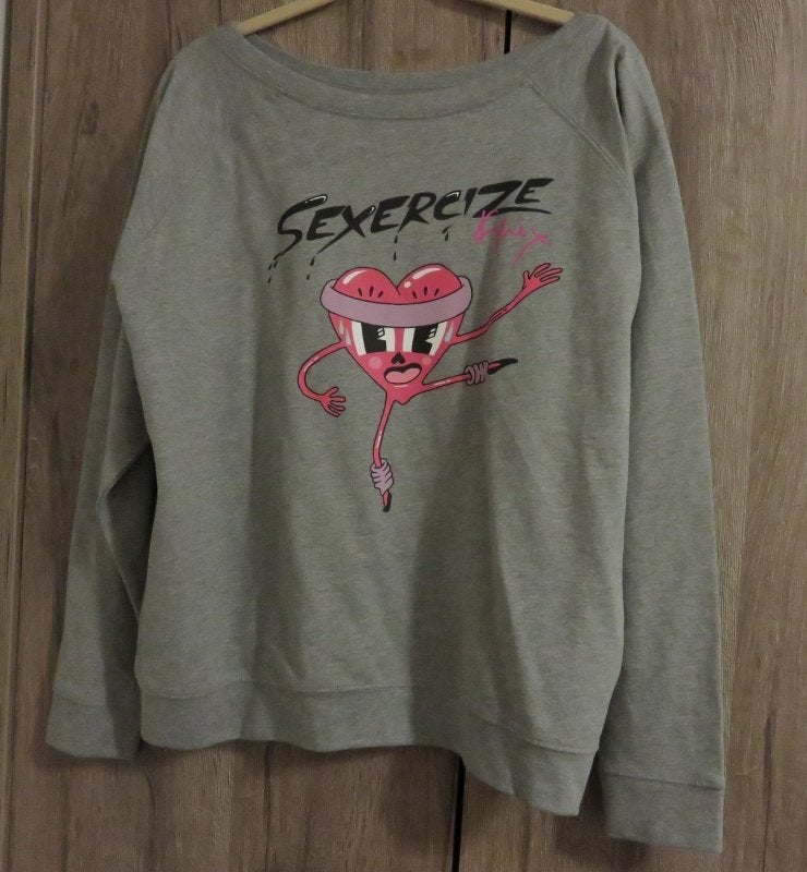 Grijze trui: sexercize - Kylie Minogue - nieuw - 2014 - KMO, Enlèvement ou Envoi, Neuf, Vêtements