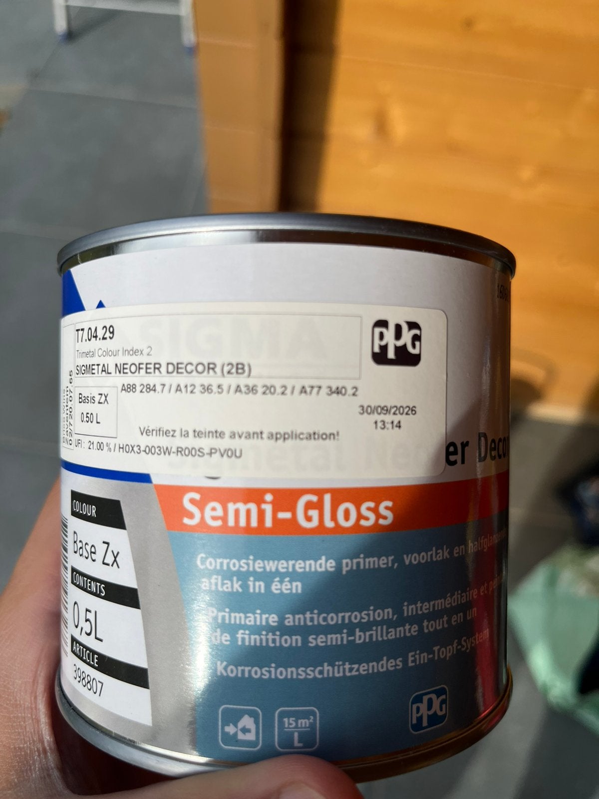 Peinture metal gris anthracite foncé, Ophalen, Zo goed als nieuw, Grijs, Verf
