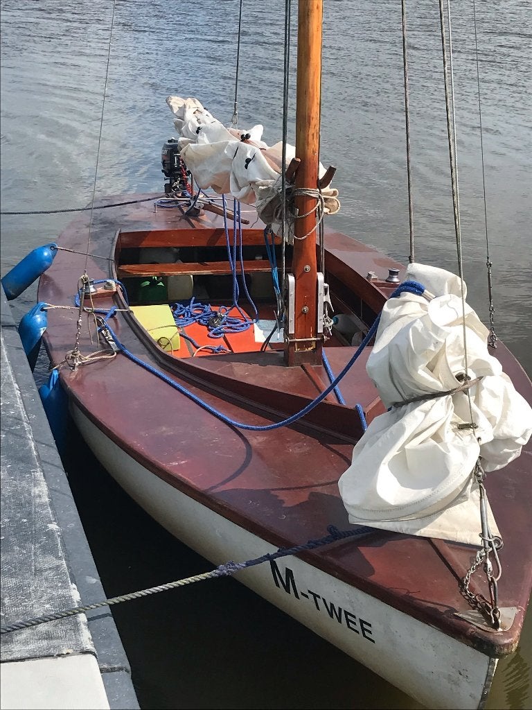 Zeilklare polyester open zeilboot, Sports nautiques & Bateaux, Voiliers ouverts, Utilisé, Autres marques, Autres types, Polyester