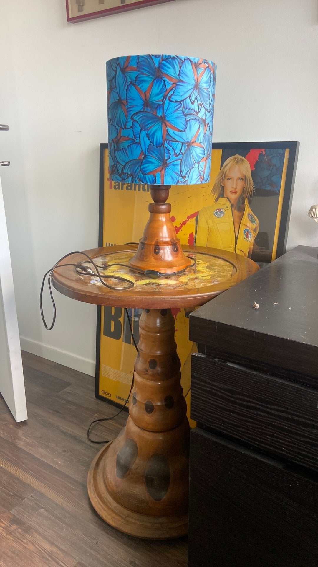 Antieke Braziliaanse vlindertafel – Art Deco, Enlèvement