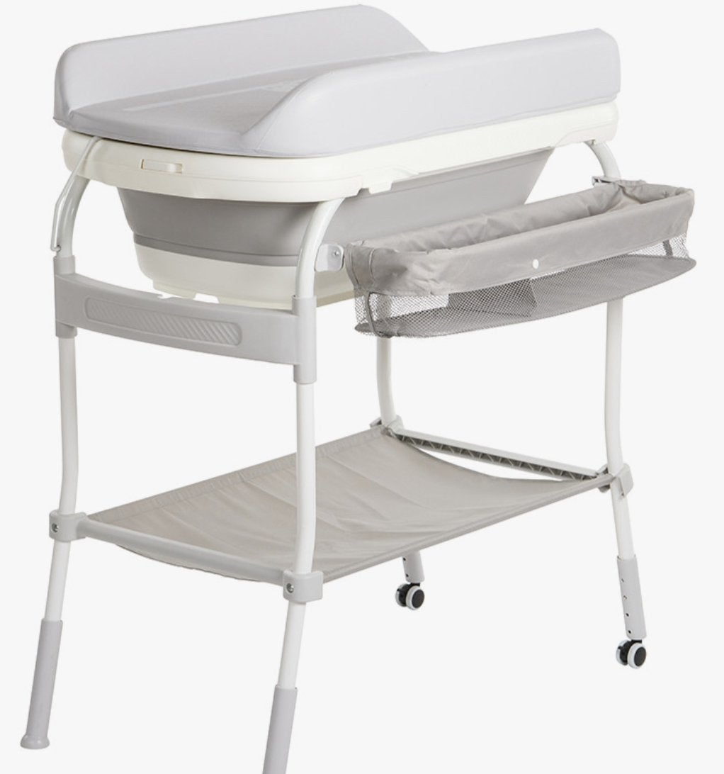 Table à langer 2 en 1 avec baignoire thermomètre intégré, Enlèvement, Utilisé
