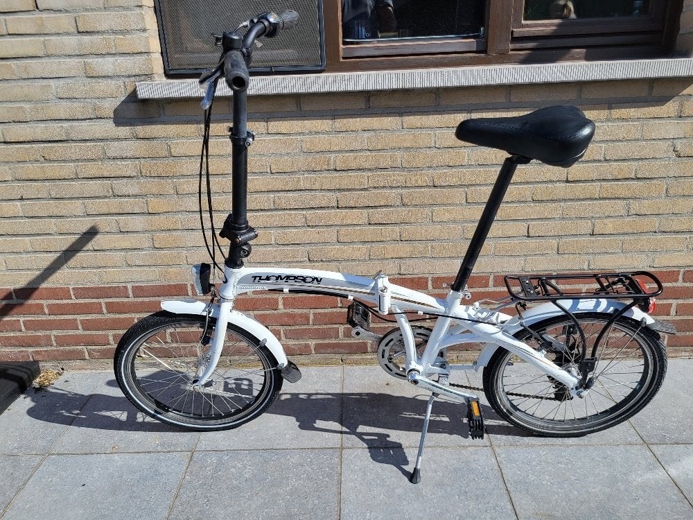 Vouwfiets Thompson, Gebruikt, Velgrem, Versnellingen, Totaal opvouwbaar