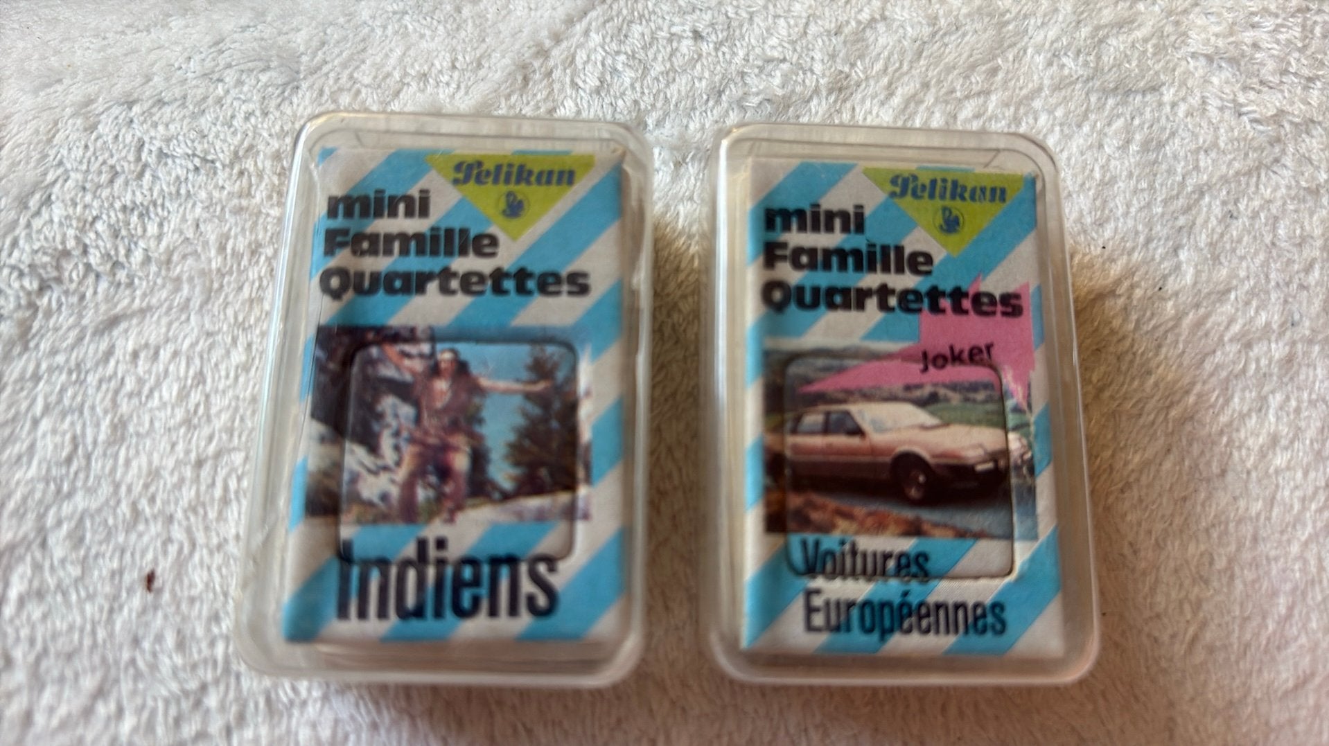 Set Vintage Mini Kwartetspellen, Ophalen of Verzenden