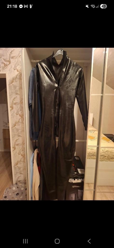 Combinaison latex, Vêtements | Femmes, Habits de circonstance, Comme neuf, Autres types, Taille 42/44 (L), Noir, Enlèvement ou Envoi