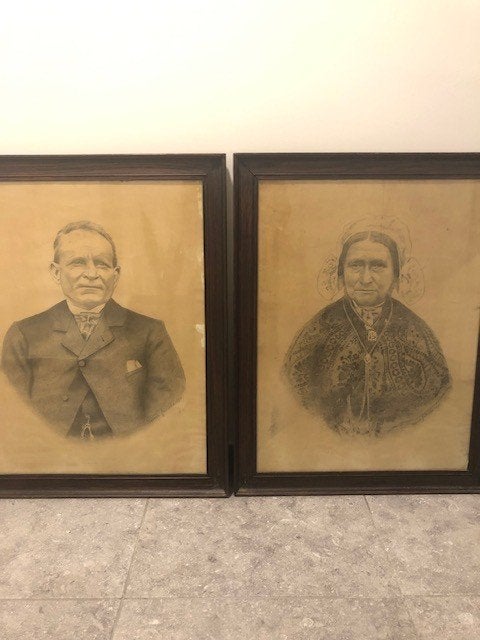 2 KADERS 54 X 70, Huis en Inrichting, Woonaccessoires | Lijsten, Ophalen, Gebruikt