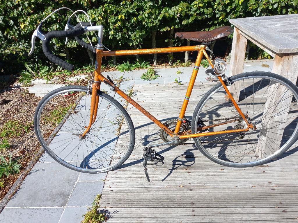 vintage koersfiets MERCIER maat 60, Fietsen en Brommers, 59 cm of meer, Ophalen, Velgrem