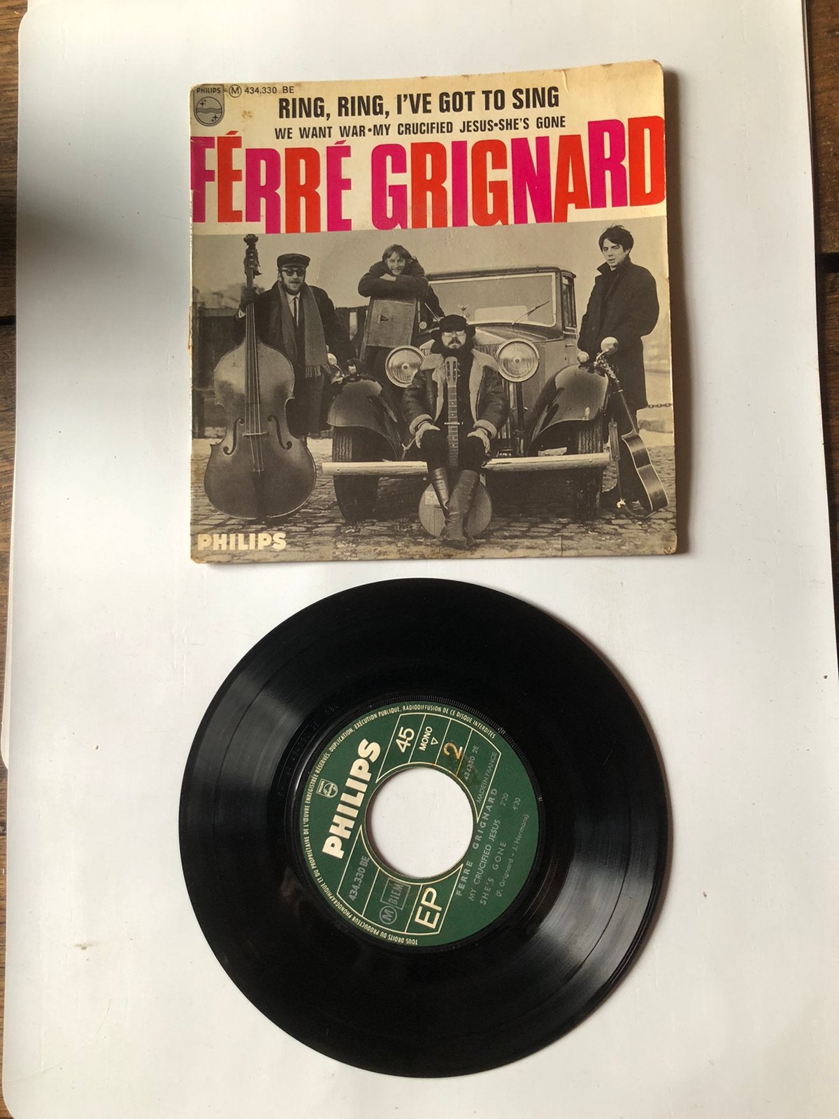 Ferre Grignard: ring, ring ( EP; belpop), Verzenden, Gebruikt, EP