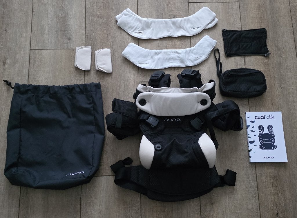 Nuna CUDL Clik Draagzak Caviar, Overige merken, Buik of Rug, Nieuw, Ophalen of Verzenden