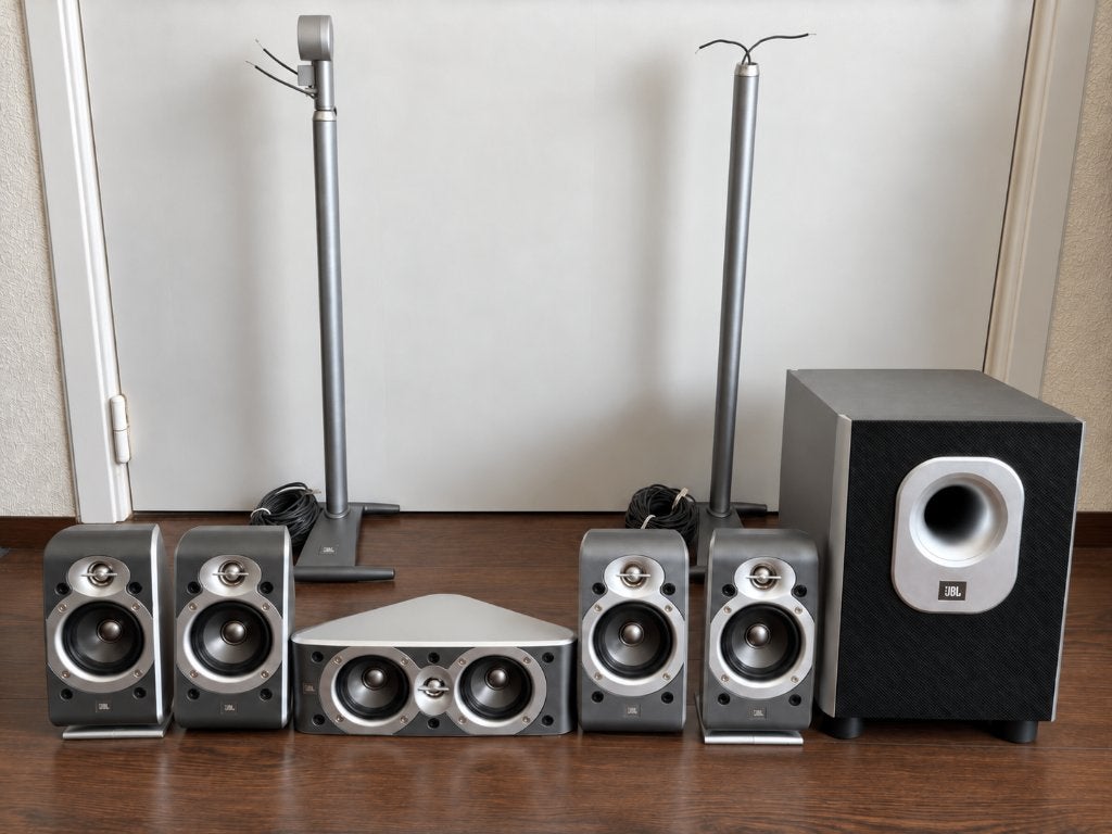 Complete JBL 5.1 Surround set, actieve Subwoofer & statieven, Audio, Tv en Foto, Gebruikt, JBL, Speakerset, Ophalen of Verzenden