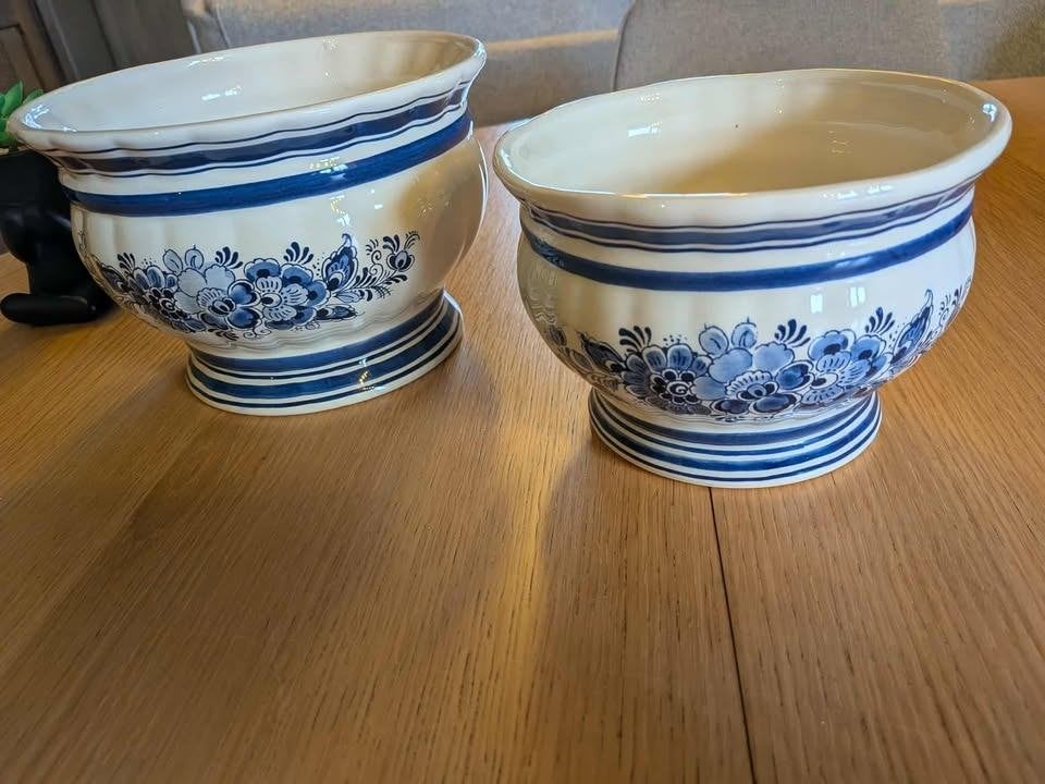 blauwe porseleinen schaaltjes/schalen, Ophalen