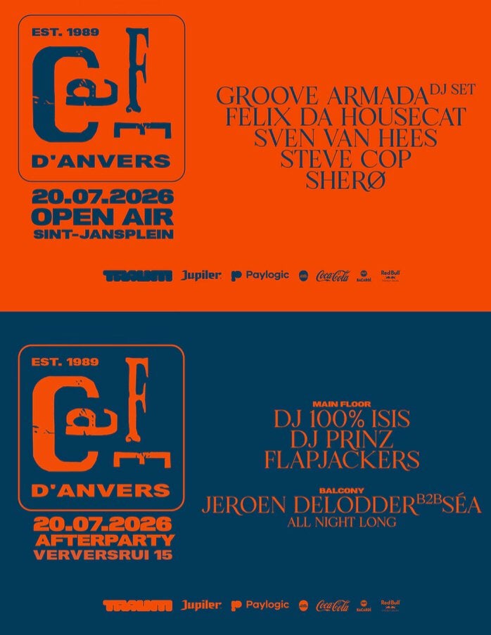 Combitickets Cafe d’Anvers open air + afterparty