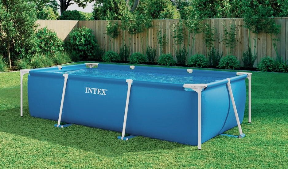Intex Pool 3x2 met toebehoor en Bestway Solarverwarming, Ophalen, Zo goed als nieuw, Rechthoekig