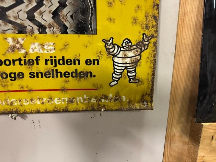 Vintage Michelin X Reclamebord, Verzamelen