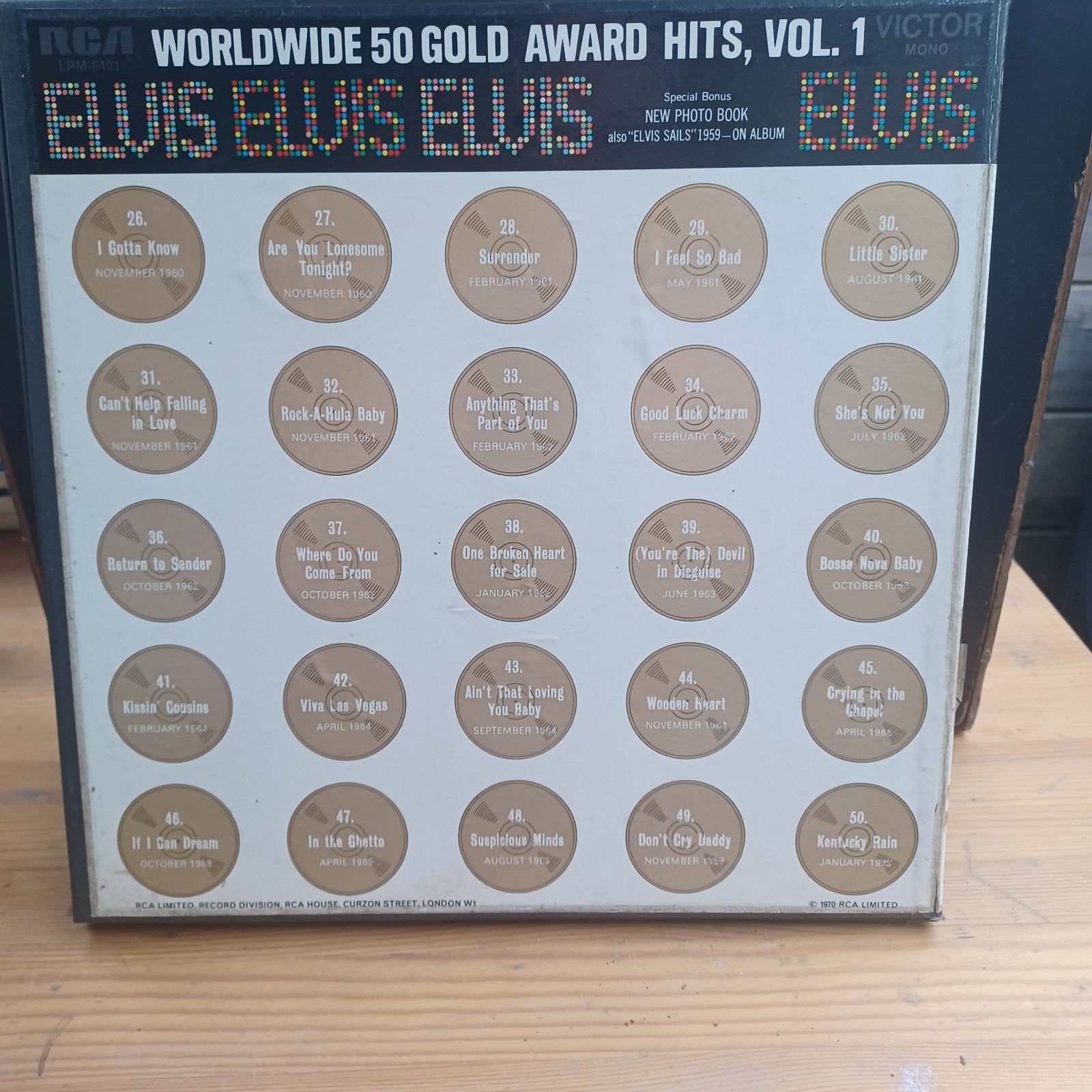 album de compilation Elvis 4 Lps dans un étui de collection, Coffret, Enlèvement, Coffret