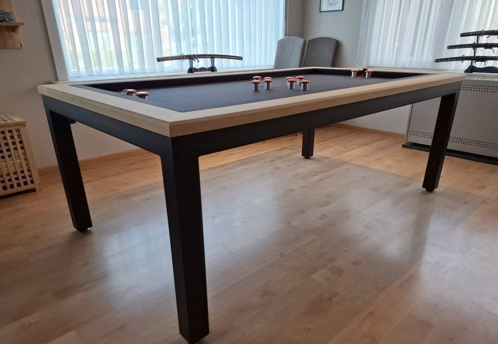 Tapbiljart Ferro Deluxe — staal & eik | ’t Clubke, Sport en Fitness, Ophalen, Nieuw
