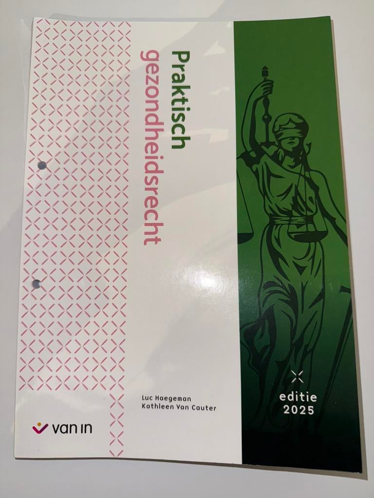 Handboek: Praktisch gezondheidsrecht, Boeken, Studieboeken en Cursussen, Ophalen of Verzenden, Nieuw, Hogeschool