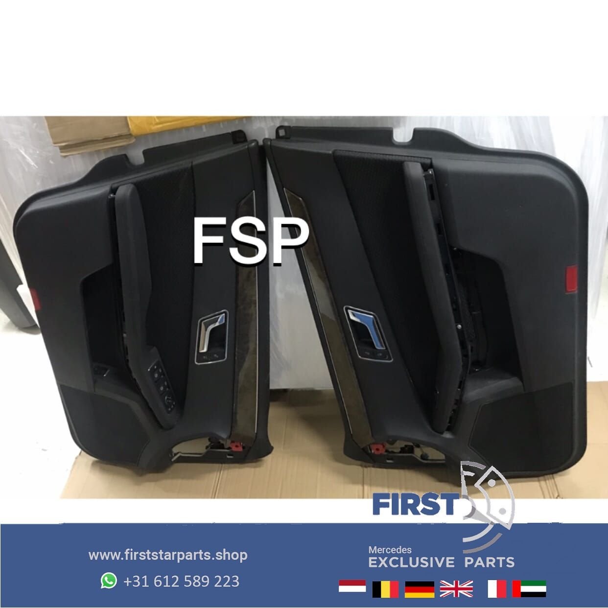 W212 DEURPANEEL SET Mercedes E KLASSE LRVA 4X DEURKAART LINK, Gebruikt, -, Ophalen of Verzenden, -