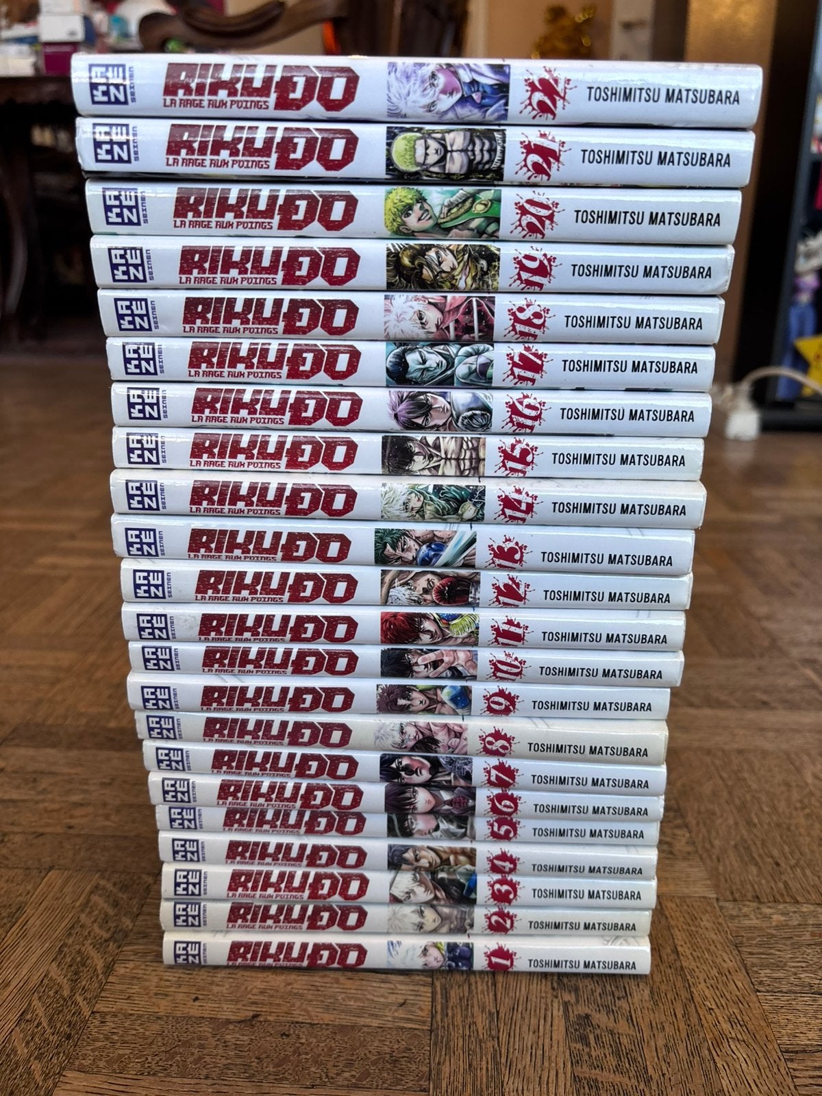 Manga Riku do la rage aux poings 1–22 quasi intégrale, Livres, Enlèvement ou Envoi, Utilisé