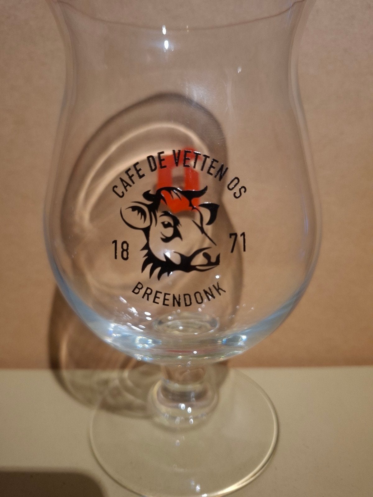 Devil Glass Café de Vetten Os, Enlèvement ou Envoi, Duvel