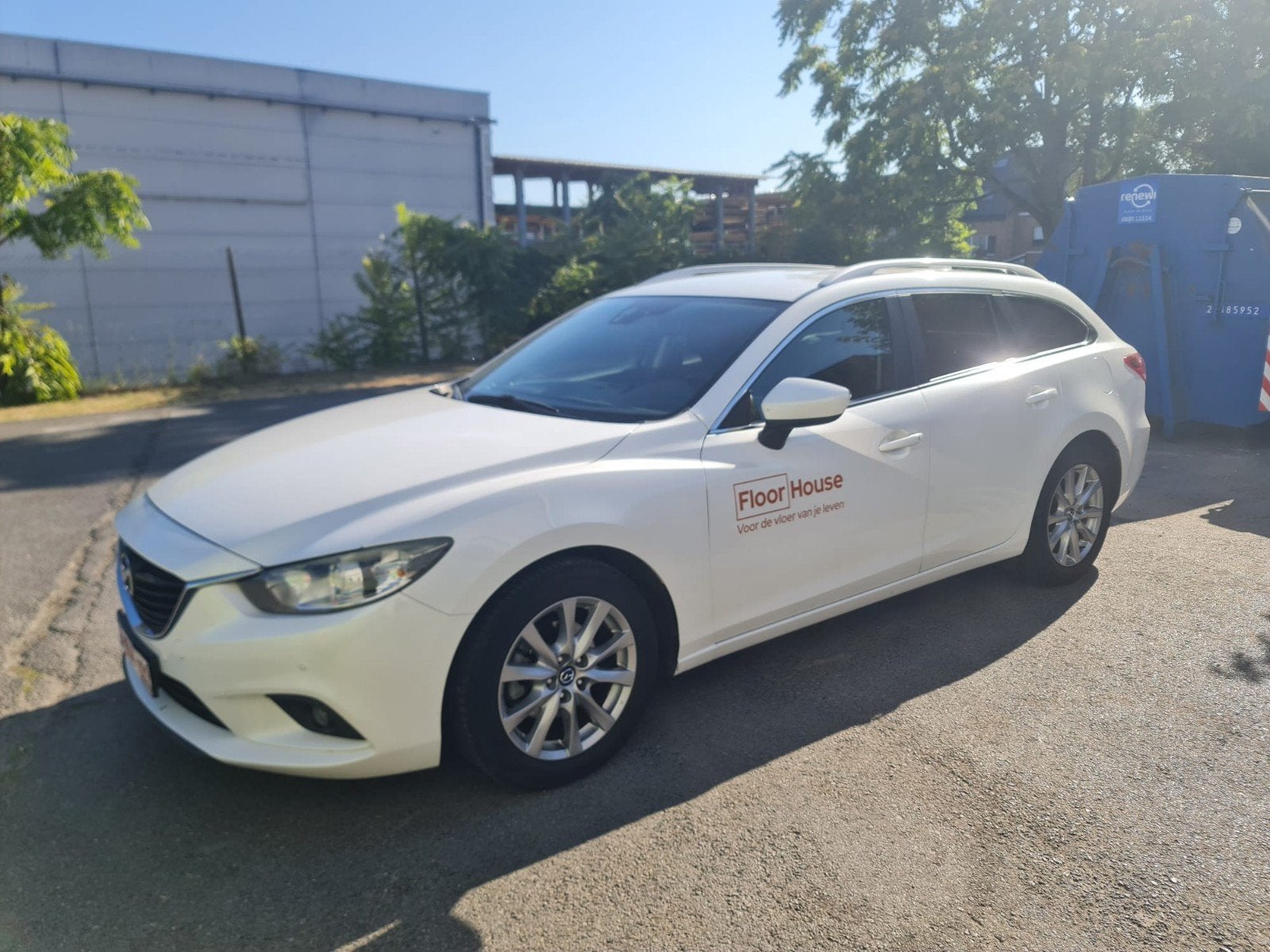 Mazda 6 | Diesel | euro 6, Auto's, Voorwielaandrijving, Stof, 4 cilinders, Wit