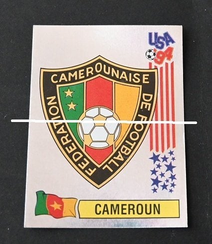 Emblème du Cameroun Panini USA 94, Collections, Envoi, Comme neuf, Affiche, Image ou Autocollant