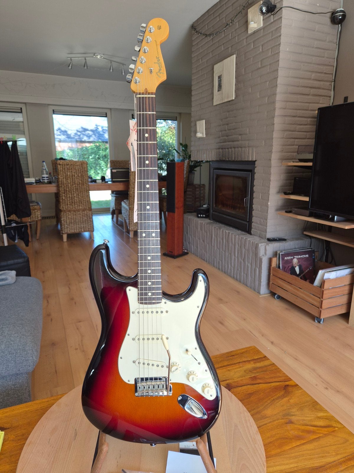 Fender American Standard Stratocaster 2014–60th Anniversary, Muziek en Instrumenten, Ophalen of Verzenden, Gebruikt, Solid body