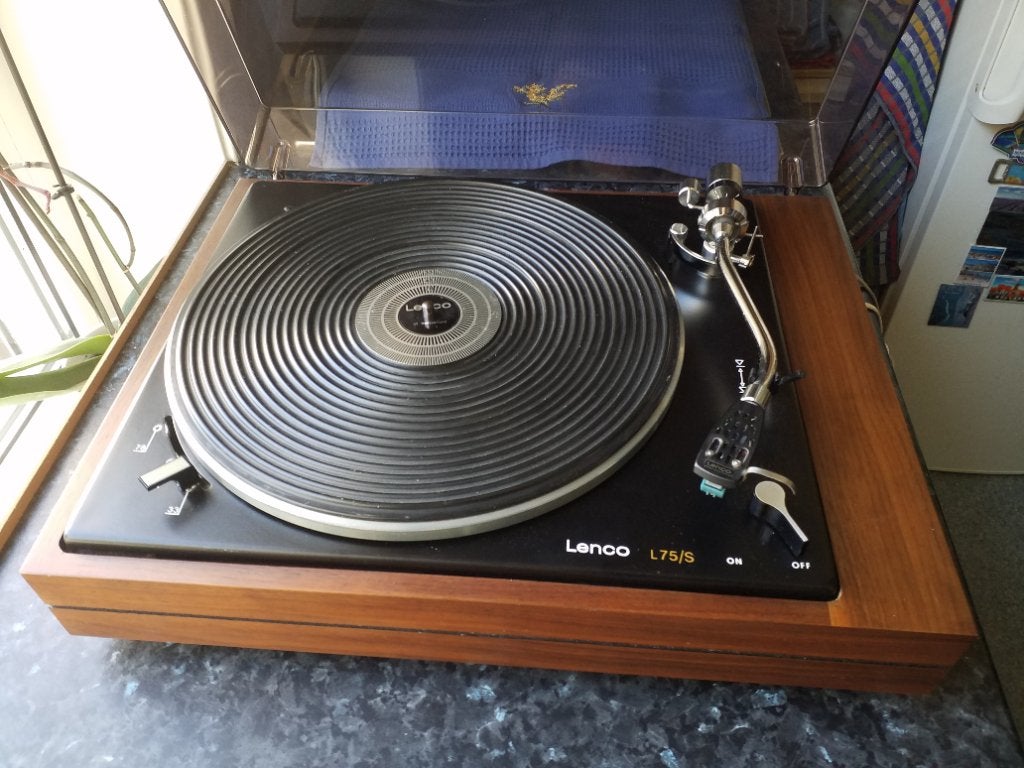 LENCO L 75 S , met jelco S arm , en Excel ES - 70 S element, Audio, Tv en Foto, Platenspelers, Ophalen, Zo goed als nieuw, Dual