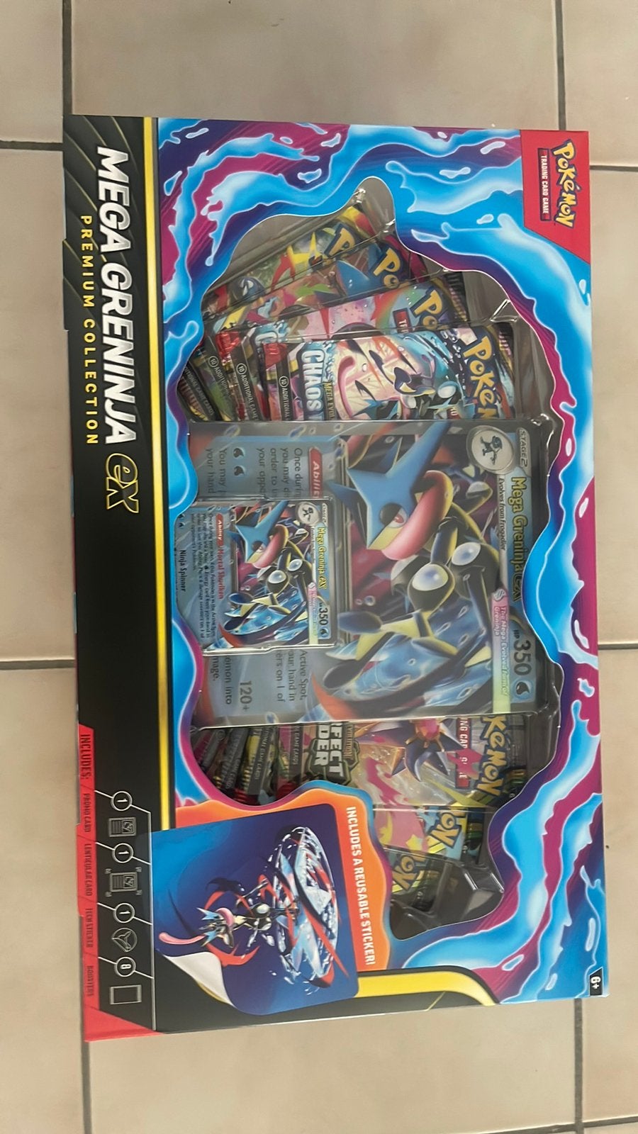 Pokemon mega greninja ex premium collection box, Hobby en Vrije tijd, Verzamelkaartspellen | Pokémon, Ophalen, Nieuw, Overige typen