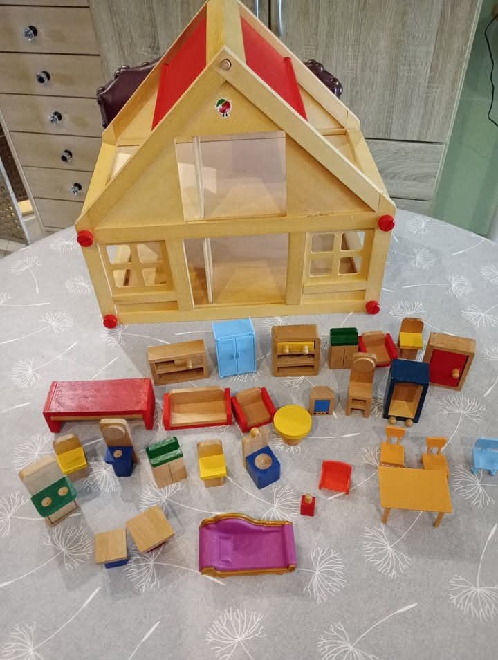Maison de poupées et meubles complet, Kinderen en Baby's, Speelgoed | Poppenhuizen, Poppenhuis, Ophalen