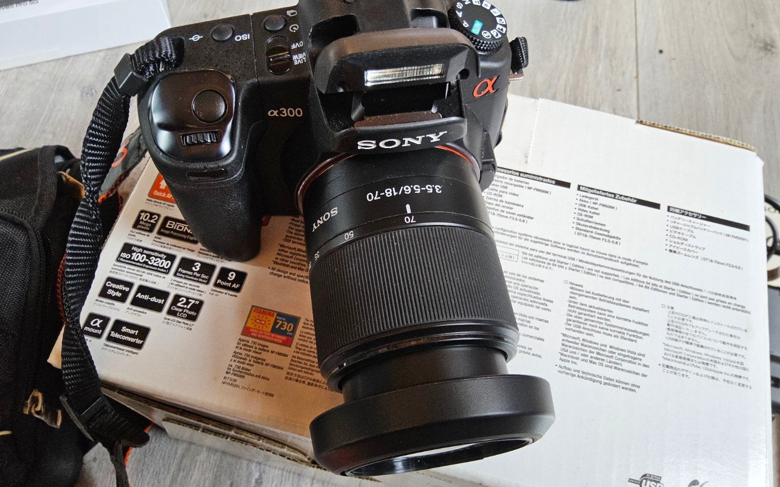 Appareil photo numérique Sony A300. Presque neuf avec access, TV, Hi-fi & Vidéo, Enlèvement ou Envoi, Sony
