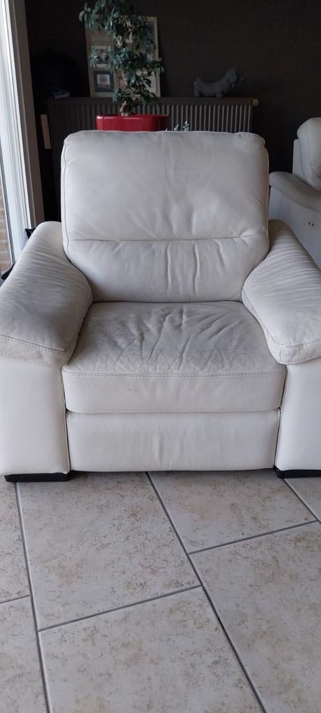 Lederen elektrische relax zetel, Huis en Inrichting, Ophalen