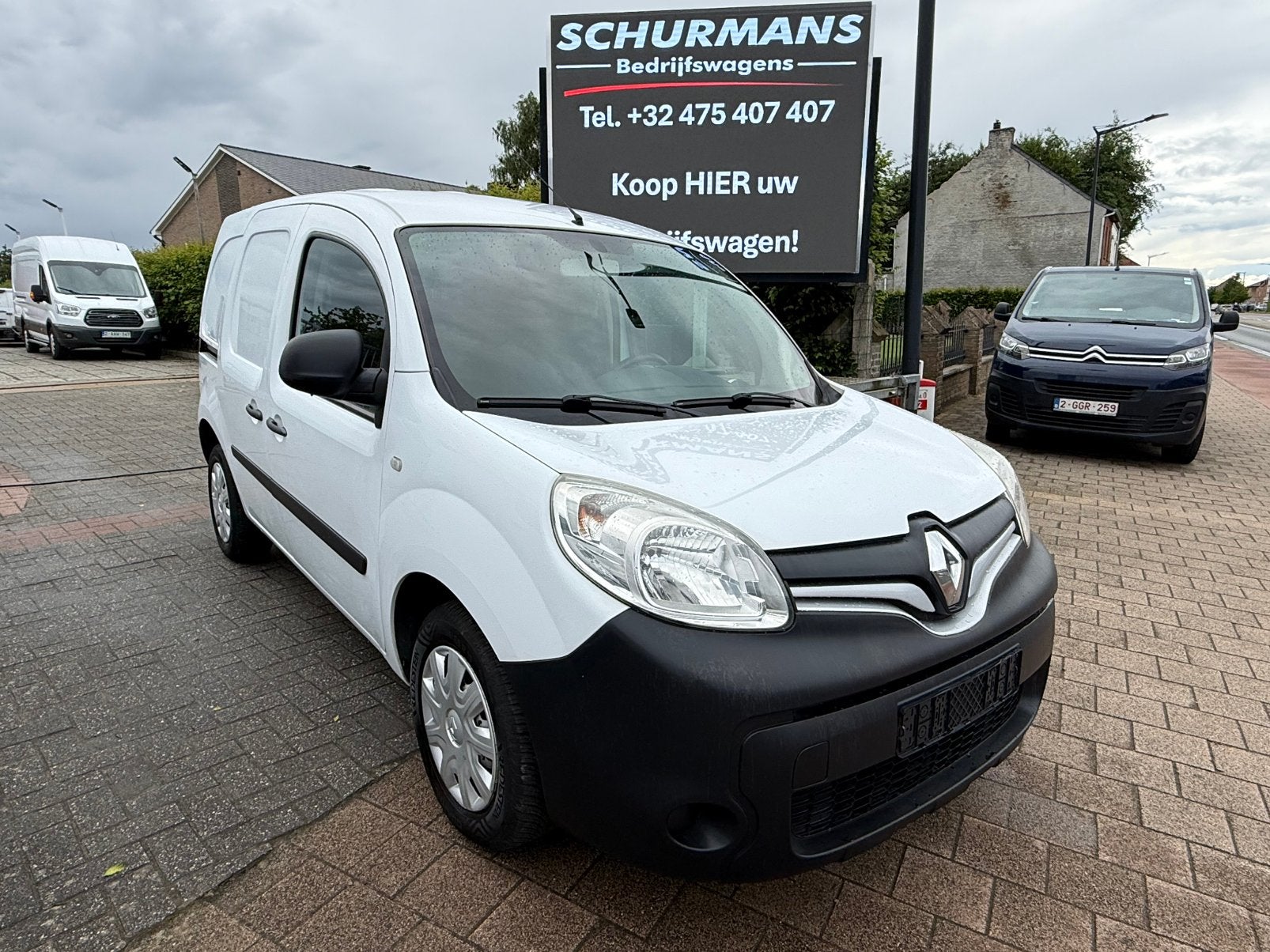 Renault kangoo in zeer mooie stazt met airco en groot navi, Autos, Euro 5, Achat, Entreprise, 2 places