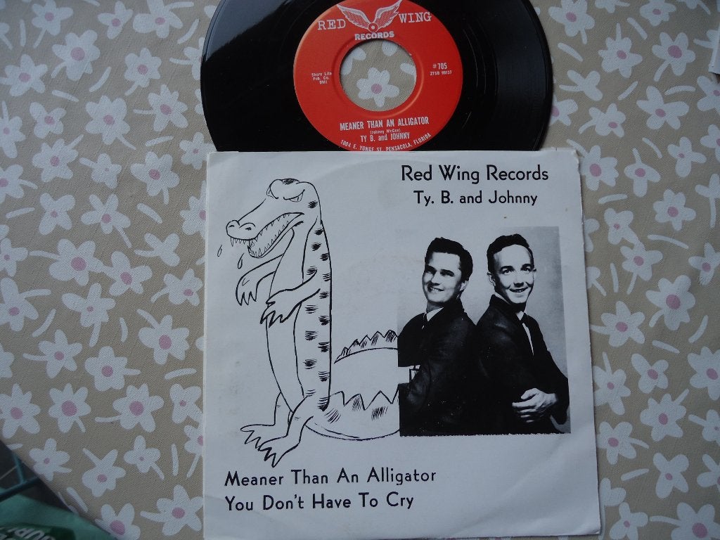 7" TY. B. & Johnny - Meaner than an alligator, Ophalen of Verzenden